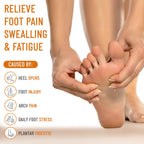 Copper Arch Support for Plantar Fasciitis. 2 Half Socks/Sleeve Compression Brace for Women and Men. Orthotics Feet Pain Aid Fit for Flat/High/Fallen Arches, Foot Care (Copper)