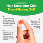 Culturelle Kids Probiotic + Veggie Fiber Gummies, Ages 3+, Berry, 60 Count | From the #1 Pediatrician-Recommended Brand± Promotes Digestive Gut Health & Immune Support* for Children, with Vitamin C