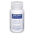 Pure Encapsulations Zinc 15 mg, 30 Capsules | Zinc Picolinate Supplement for Immune System Support, Growth and Development, Supports a Healthy Mind Set*