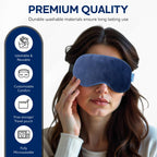 Microwavable & Freezable Hydro Beads Eye Mask - Warm & Cold Therapy for Dry Eyes, Styes, Blepharitis & Sinus Relief