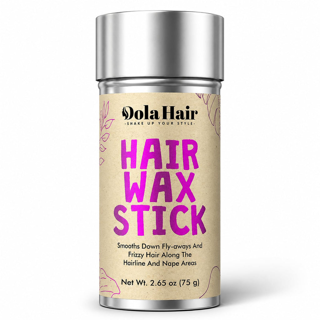 Dolahair Hair Wax Stick - Flyaway Control Styling Pomade for Kids, Women | Slick Back Hair Bun Maker and Hair Accessorie for Teen Girls (1 Pack of Wax)