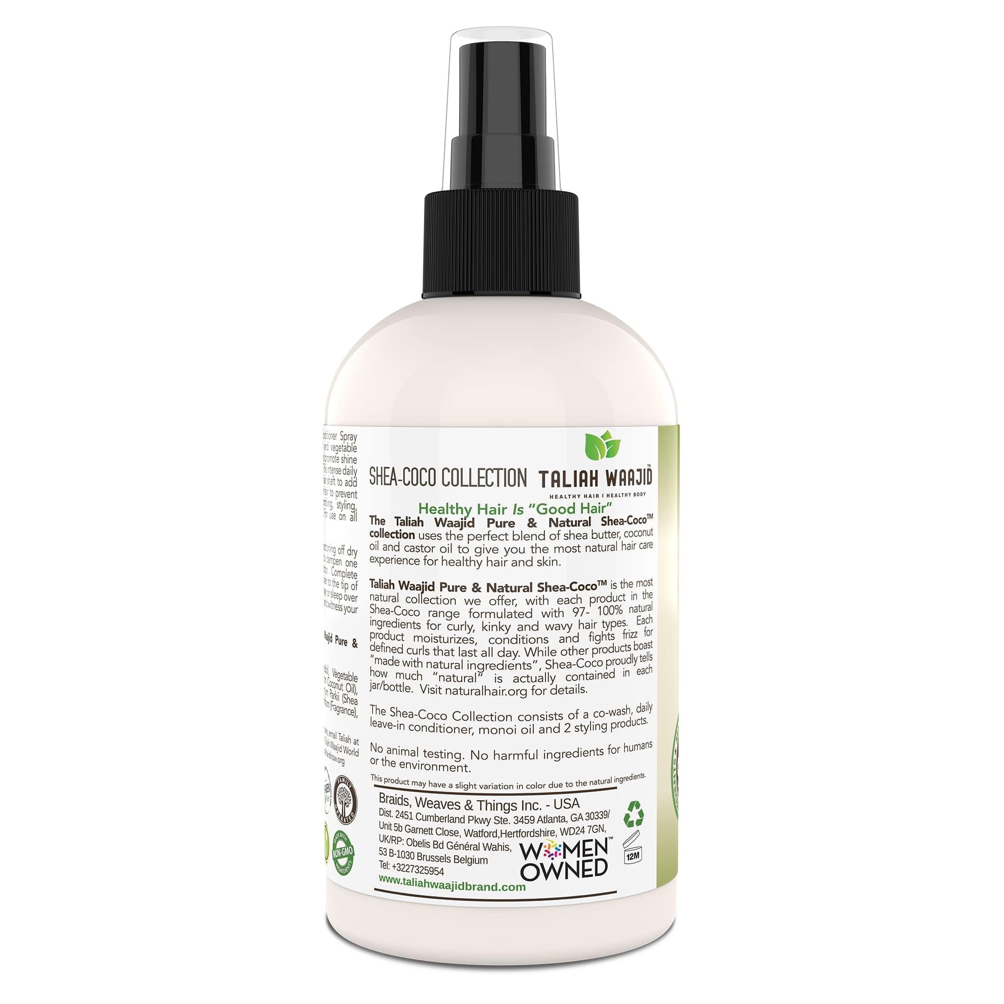 Buy now Taliah Waajid Shea-Coco Daily Leave-In Conditioner – 8oz – Moisturizing Detangler for Natural Curly, Kinky & Wavy Hair – Lightweight Hydration with Shea Butter & Coconut. at indiglob india