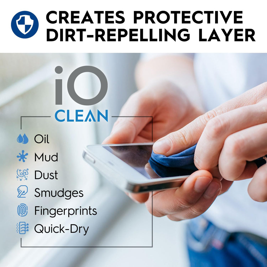 iO CLEAN Eyeglass Cleaner Spray, Glasses Cleaning Kit, 2 Bottles, 2 Cloths