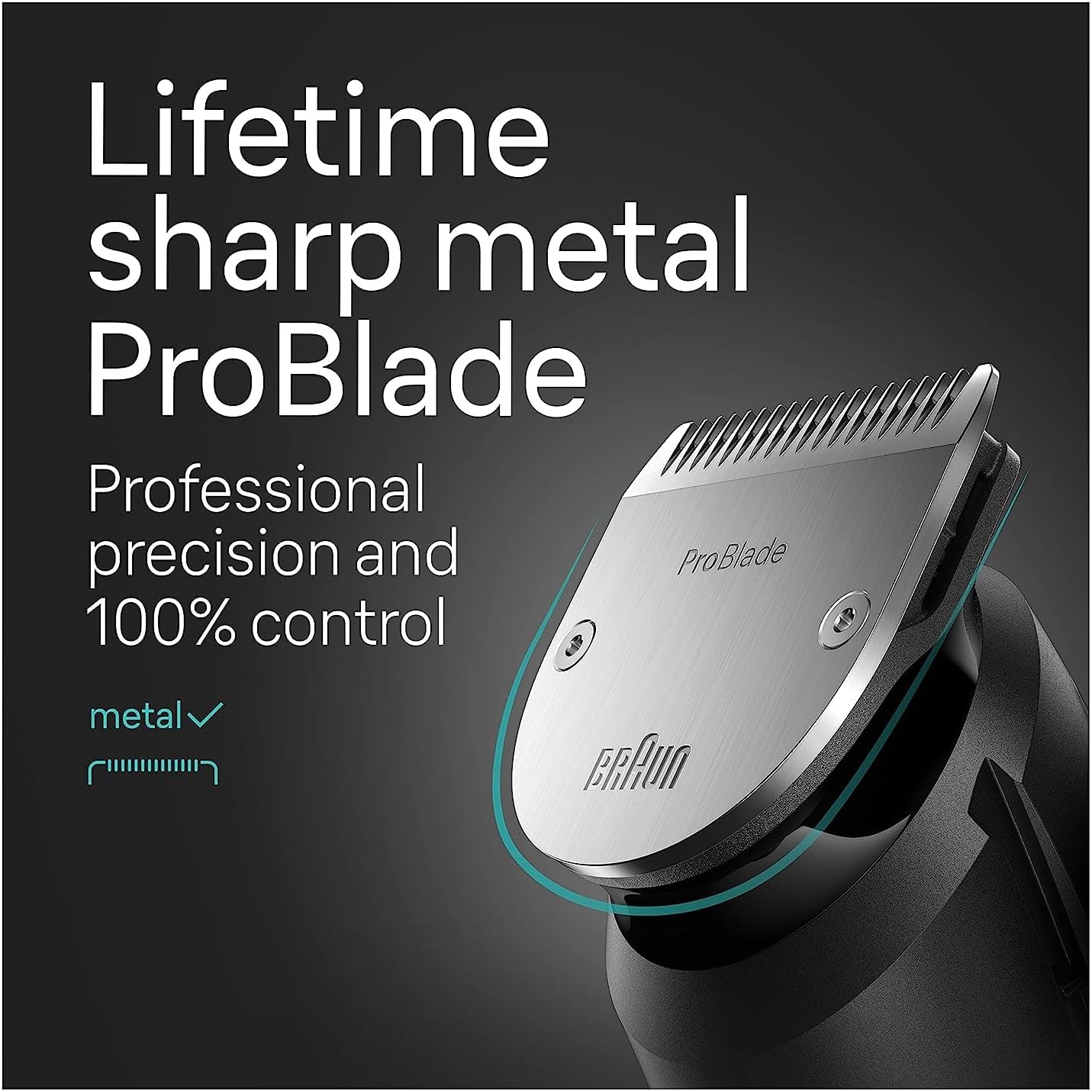 Buy now Braun All-in-One Style Kit Series 7 7410, 8-in-1 Trimmer for Men with Beard Trimmer, Body Trimmer for Manscaping, Hair Clippers & More, Sharpest Blade, 40 Length Settings, Waterproof at indiglob india