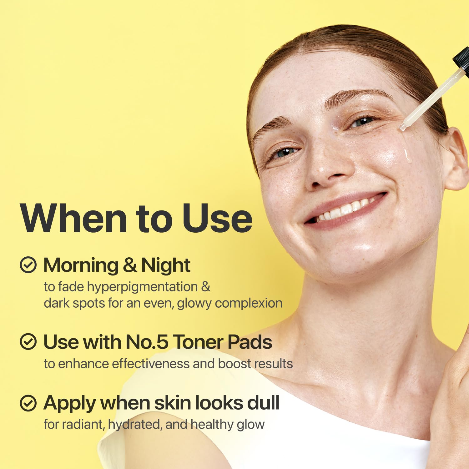 numbuzin No.5 Vitamin Concentrated Serum, Dark Spot Care, Glutathione & Vitamin Serum, Korean Skincare, Tranexamic Acid 4%, Niacinamide 5%, for a Radiant-Looking Glow 1.01 fl oz