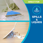 Helio AirBroom 3-Piece Sweeper, Squeegee & Dustpan for Wet/Dry Cleaning