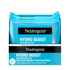 Neutrogena Hydro Boost Cleansing Wipes Makeup Remover, 25 Ct | Micellar Cleansing Cloths, Gently Removes Oil, Dirt, Waterproof Makeup, Hydrating Hyaluronic Acid