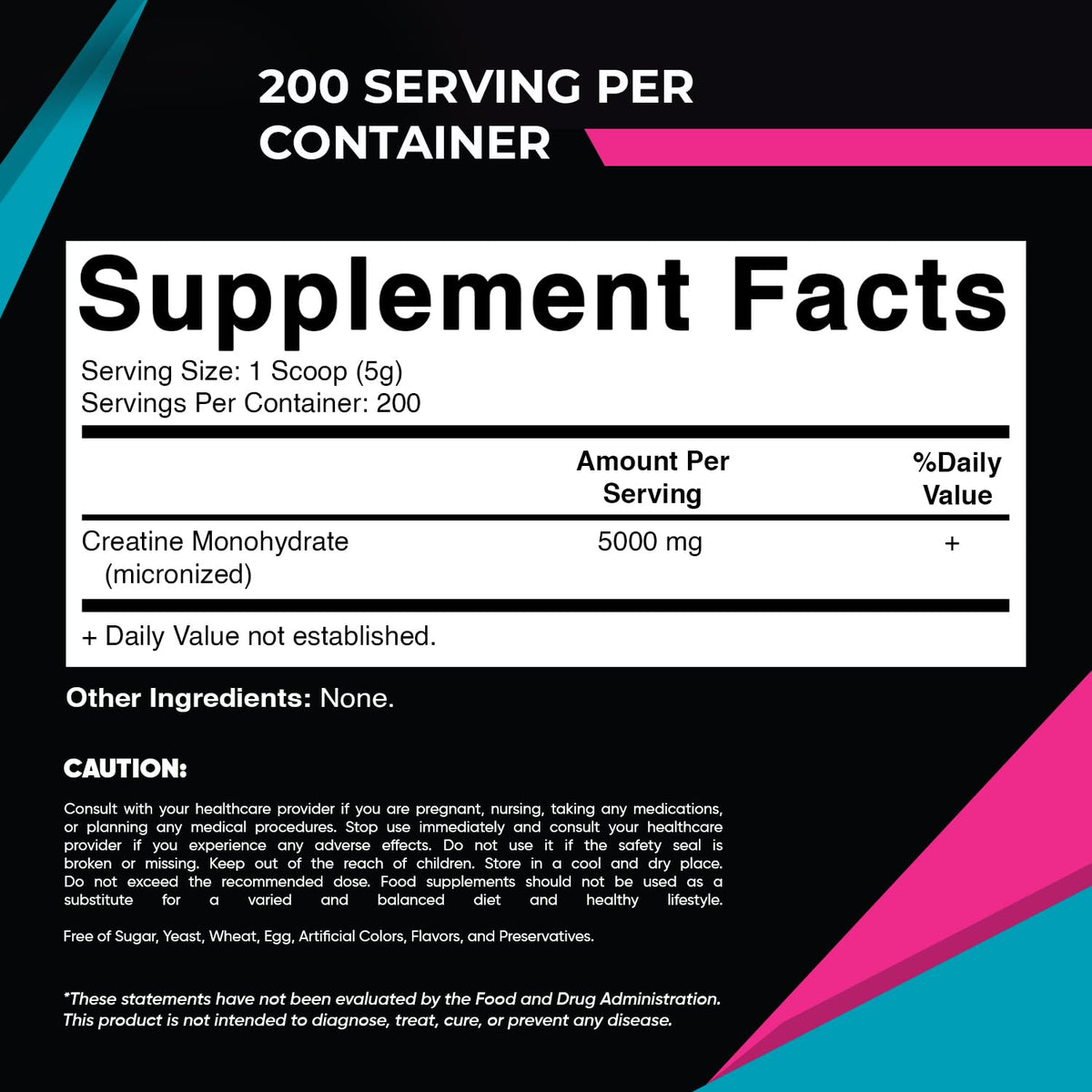 Vitamatic Creatine Monohydrate Powder – 5000 mg Per Serving, 1 kg, Unflavored, Micronized Creatine Supplement, Vegan, Non-GMO, Gluten Free