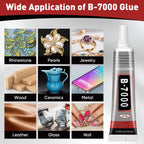 15 PCS 15ml B7000 Rhinestone Glue Clear with Precision Tip, Bedazzling Glue, Multipurpose Super Glues for Nail, Craft, Jewelry Making, Nail Art, DIY, Makeup, Shoes