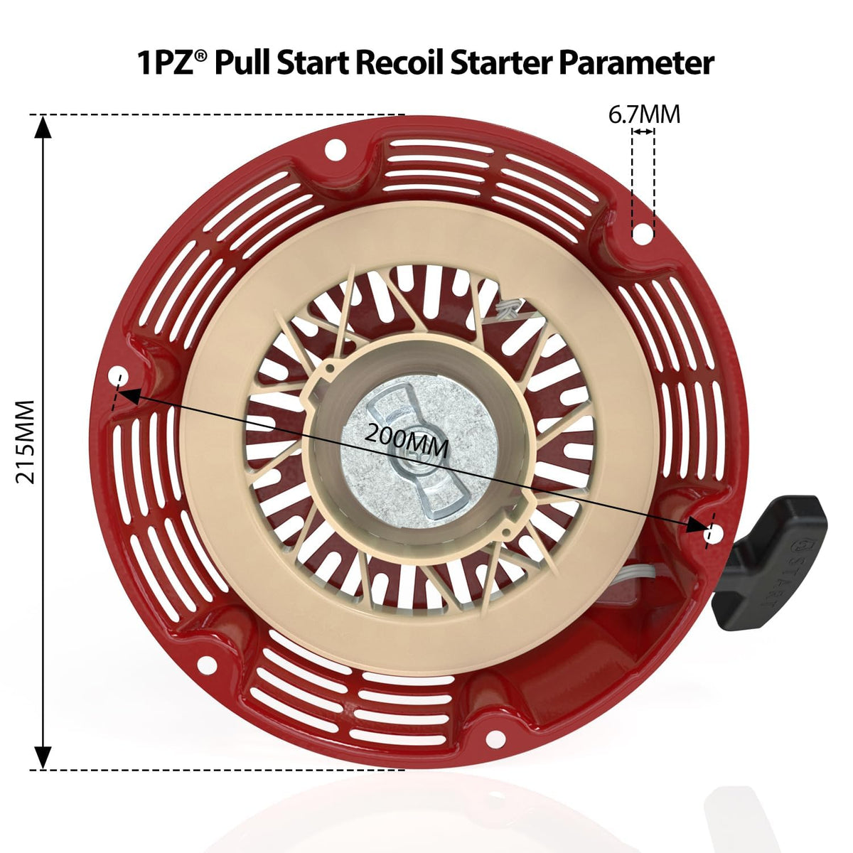 1PZ Recoil Starter Pull Start for Honda GX340 GX390 GX610 GX620 11hp 13hp