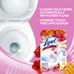 Buy now Lysol Click Gel Automatic Toilet Bowl Cleaner, Toilet Gel Stamp, Toilet Freshener, Bathroom Essentials, Refreshing Mango & Hibiscus Scent, 6 Count (Pack of 1) at indiglob india