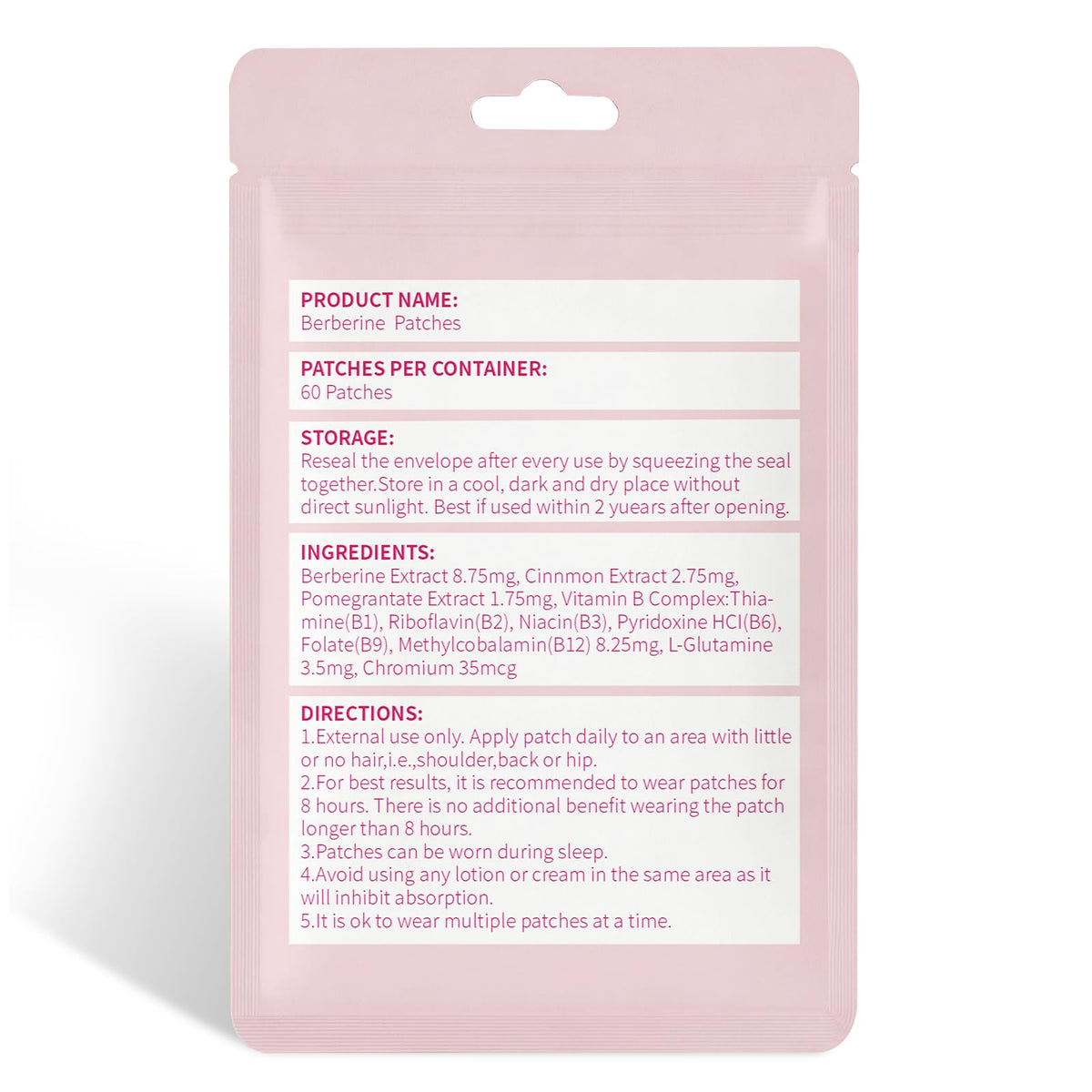 GLPLUS-1 Patches, Berberine Patches for Women & Men-8X Advanced Natural Formula with L Glutamine, Chromium, Pomegranate and Cinnamon- 60 Count (60 Days Supply)-01