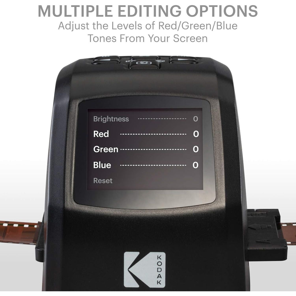 Buy now KODAK Mini Digital Film & Slide Scanner – Converts 35mm, 126, 110, Super 8 & 8mm Film to 22MP JPEG Images – Includes 2.4" LCD Screen & Easy-Load Adapters at indiglob india