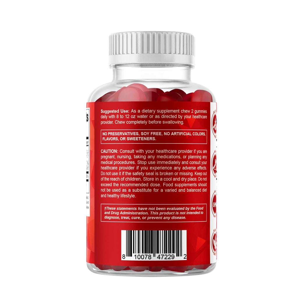 Vitamatic Methyl B12 5000 mcg, 120 Gummies, Natural Cherry Flavor | Extra Strength, Energy Metabolism Support and Nervous System Health Support*, Non-GMO, Gluten Free