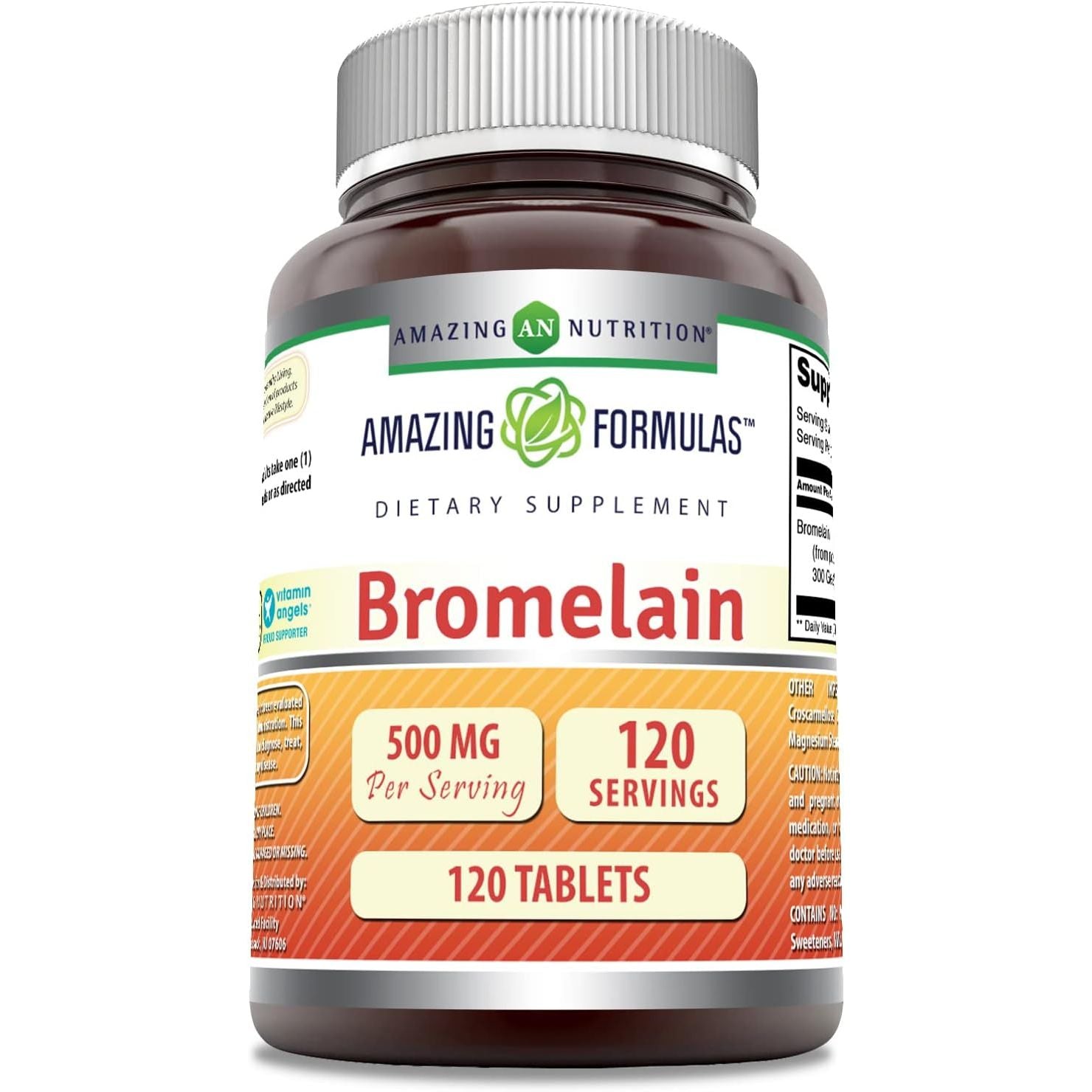 Buy now Amazing Formulas Bromelain 500 Mg (300 GDU) | Tablets Supplement | Non-GMO | Gluten-Free | Made in USA (1 Pack | 120 Count) at indiglob india