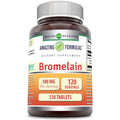 Buy now Amazing Formulas Bromelain 500 Mg (300 GDU) | Tablets Supplement | Non-GMO | Gluten-Free | Made in USA (1 Pack | 120 Count) Unflavored at indiglob india