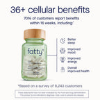 Fatty15 C15:0 Pentadecanoic Acid Healthy Aging Supplement - 3 Month Supply | 3x Cellular Benefits of Omega 3 Fish Oil - Longevity, Metabolic, Wellness & Liver Support - Gluten Free & Sugar Free