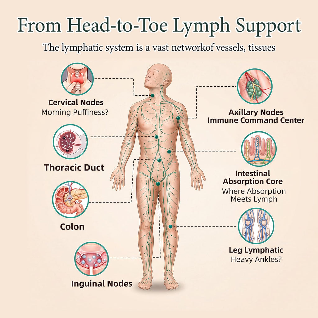 Lymphatic Drainage–Lymphatic Drainage Drops Cleanse & Bloat Relief Supports Lymphatic Health (2 Fl Oz)