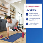Pure Encapsulations L-Arginine, 180 Capsules | 1,400 mg, Support Nitric Oxide Production, Heart Health and Blood Flow*, Gluten-Free and Non-GMO