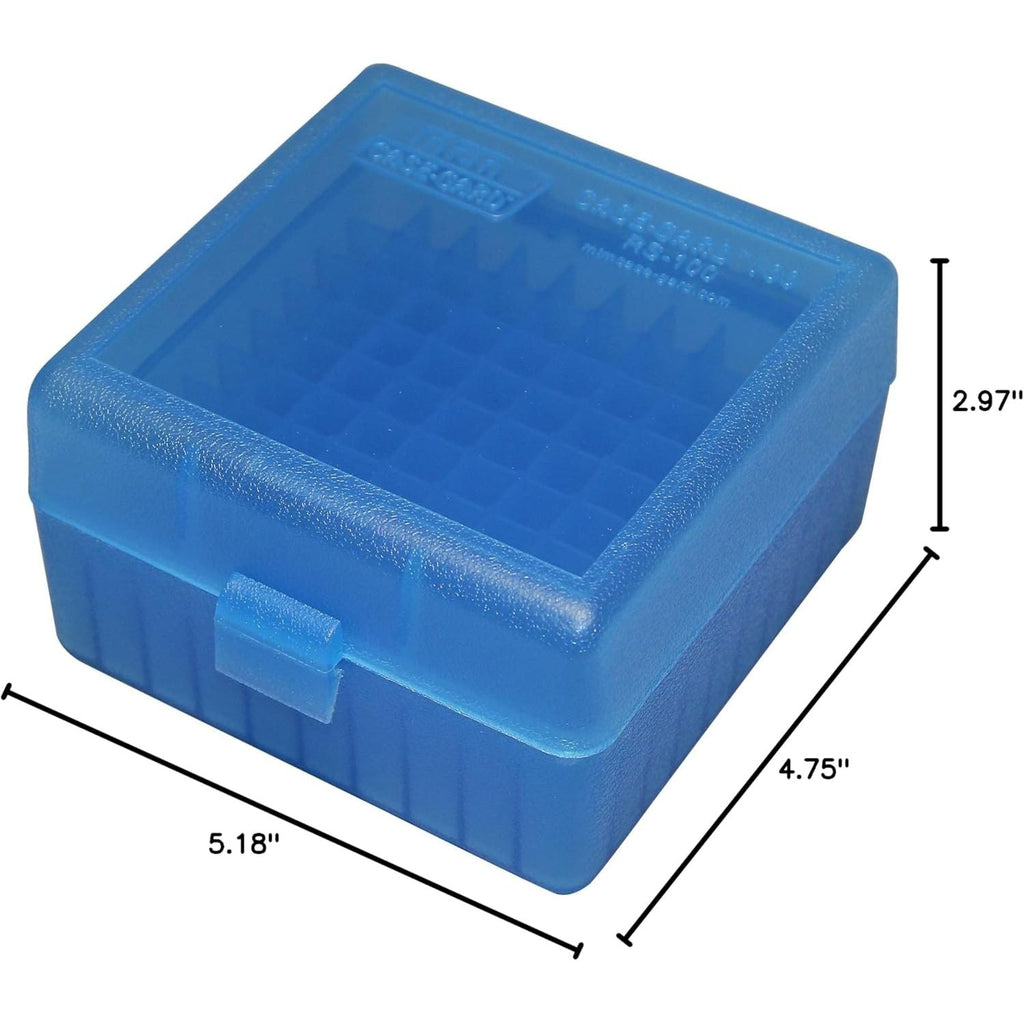 Buy now MTM 100 Round Rifle Ammo Box 17, 204, 223, 5.56x45, 6x47 at indiglob india