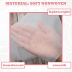 Buy now Tegeme 50 Pieces Face Makeup Protector Hood Disposable Cosmetic Mask Beauty Makeup and Clothing Dress Protector Face Mask for Women at indiglob india