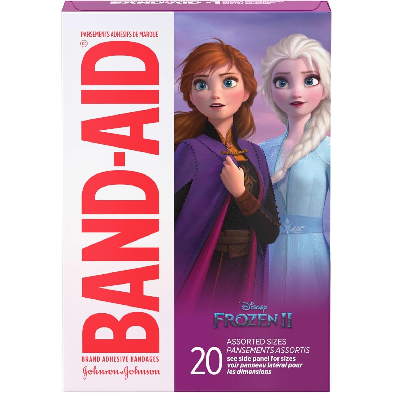 Buy now Band-Aid Brand Adhesive Bandages for Minor Cuts & Scrapes, Wound Care Bandages Featuring Marvel Avengers Characters, Fun Decorative Bandages for Kids & Toddlers, Assorted Sizes, 20 ct 20 Piece Assortment Frozen at indiglob india