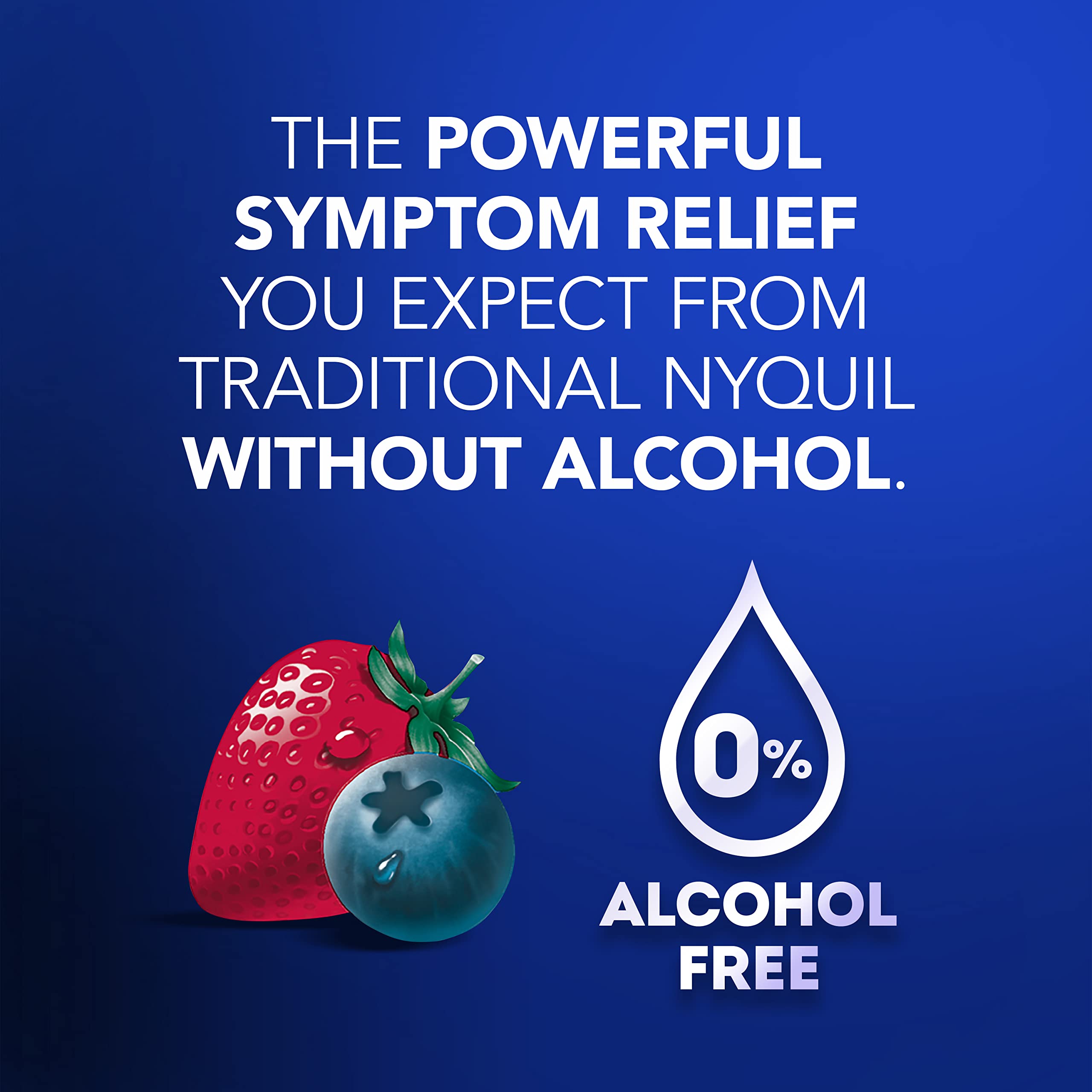 Buy now Vicks NyQuil, Alcohol Free, Cough, Cold & Flu Relief, Sore Throat, Fever & Congestion Relief, Berry, 12 Fl Oz at indiglob india