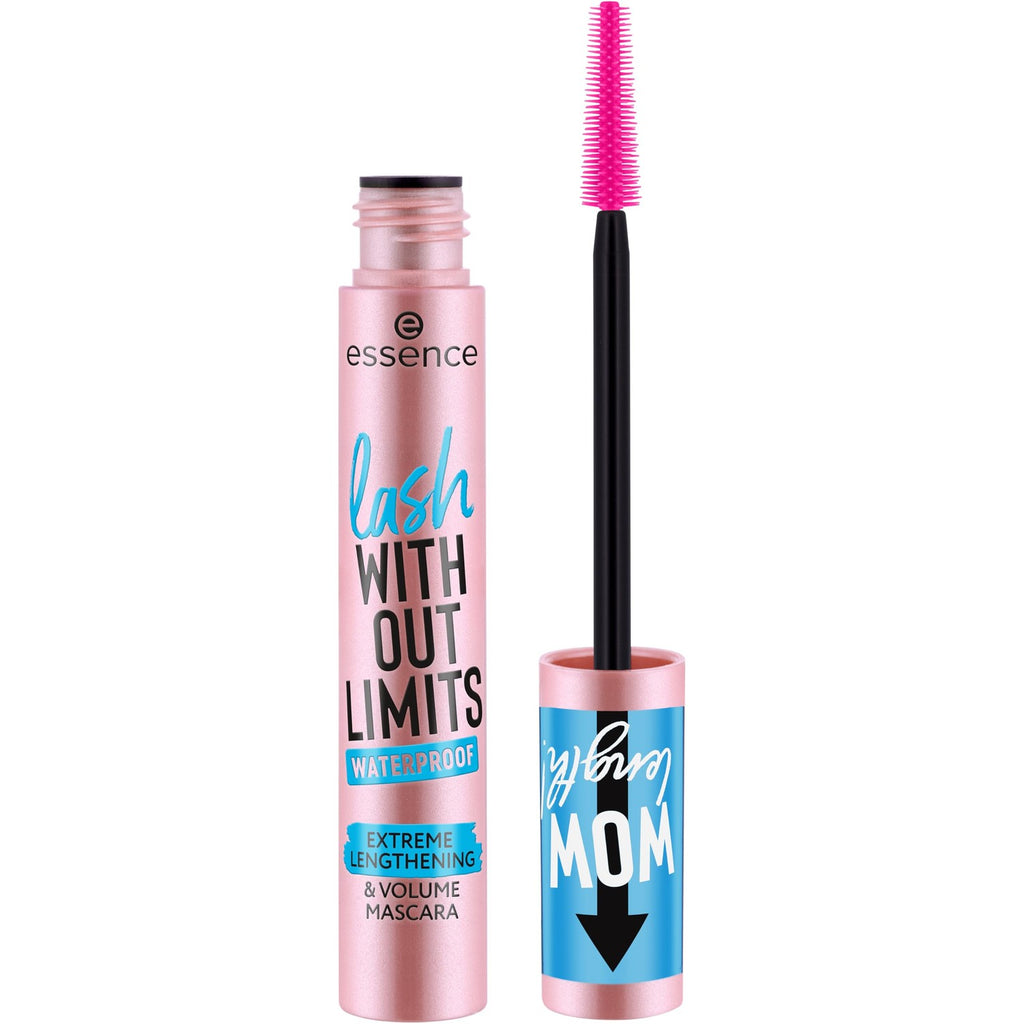essence Lash Without Limits Extreme Lengthening & Volume Tubing Mascara | (04 | Black) Waterproof Tubing Formula, Smudge-proof, No Clumping, Flexible Wand, Vegan, Cruelty Free, Paraben Free