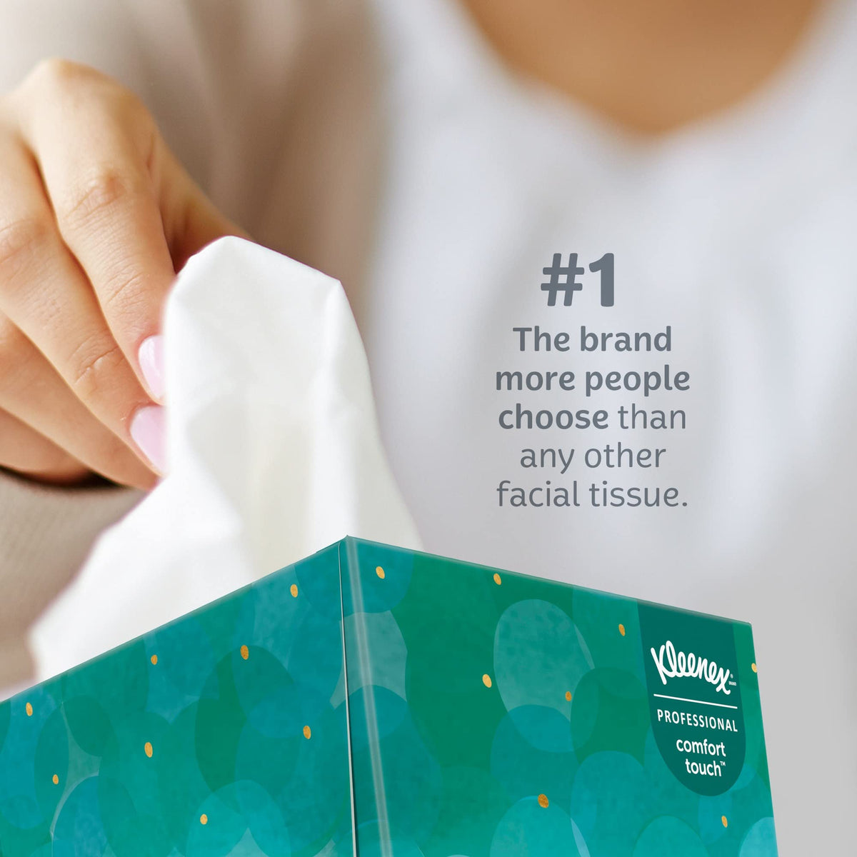 Kleenex® Professional Facial Tissue, Upright Facial Tissue Cube Boxes for Business, 90 Sheets, 6 Boxes
