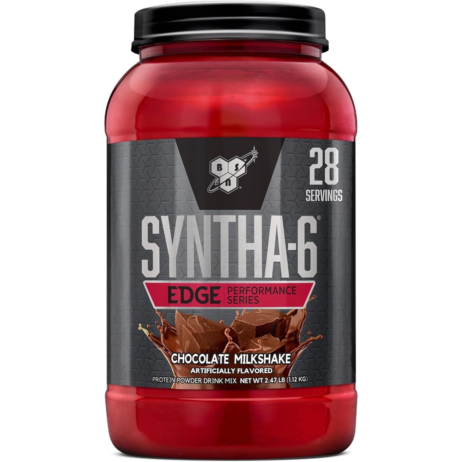Buy now BSN SYNTHA-6 EDGE Protein Powder, with Hydrolyzed Whey, Micellar Casein, Milk Protein Isolate, Low Sugar, 24g Protein, Chocolate Milkshake, 48 Servings 2.47 Pound (Pack of 1) Chocolate Milkshake at indiglob india
