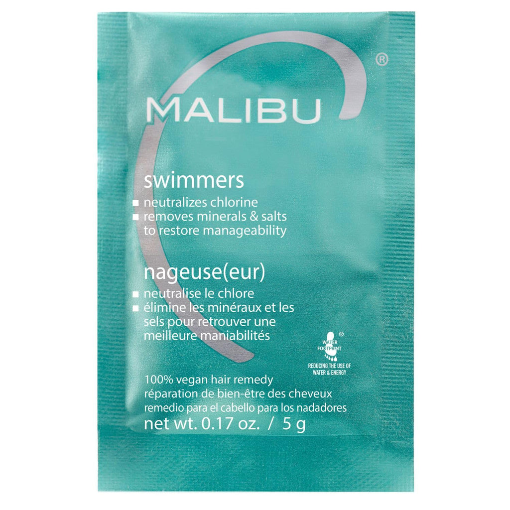 Malibu C Swimmers Wellness Remedy - Restoring & Hydrating Hair Care with Vitamin C Complex - Protects Hair Discoloration from Chlorine and Pool Elements (1 Packet)