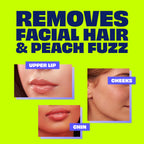 NAIR Exfoliating Facial Hair Removal Cream for Women - Smooth Skin Solution with Collagen for Sensitive Skincare