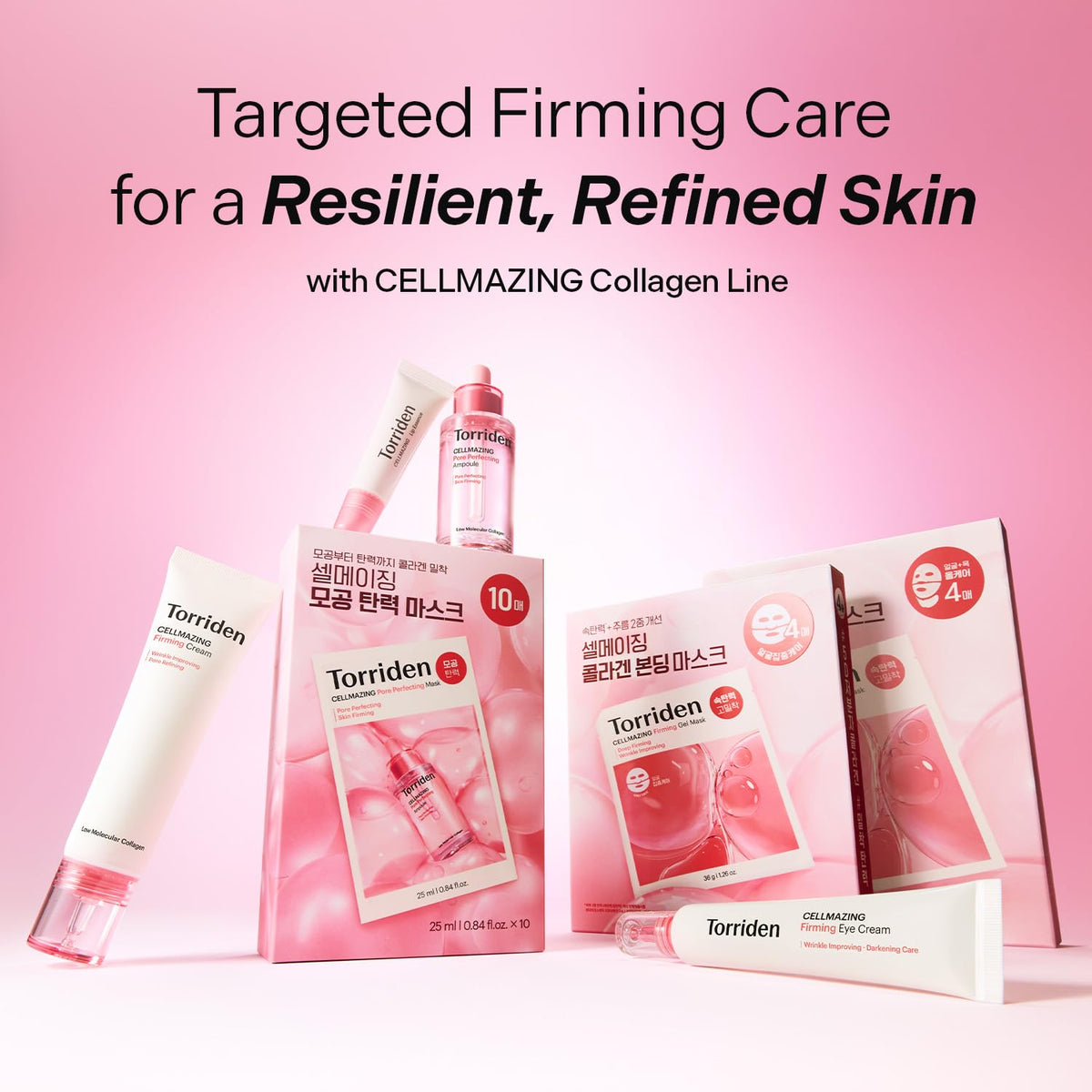 Torriden CELLMAZING Pore Perfecting Ampoule 30ml (1.01 fl.oz.) | Improving Skin Elasticity | 5D Collagen, Peptide Complex, PHA, LHA | Korean Facial Serum, Korean Skin Care