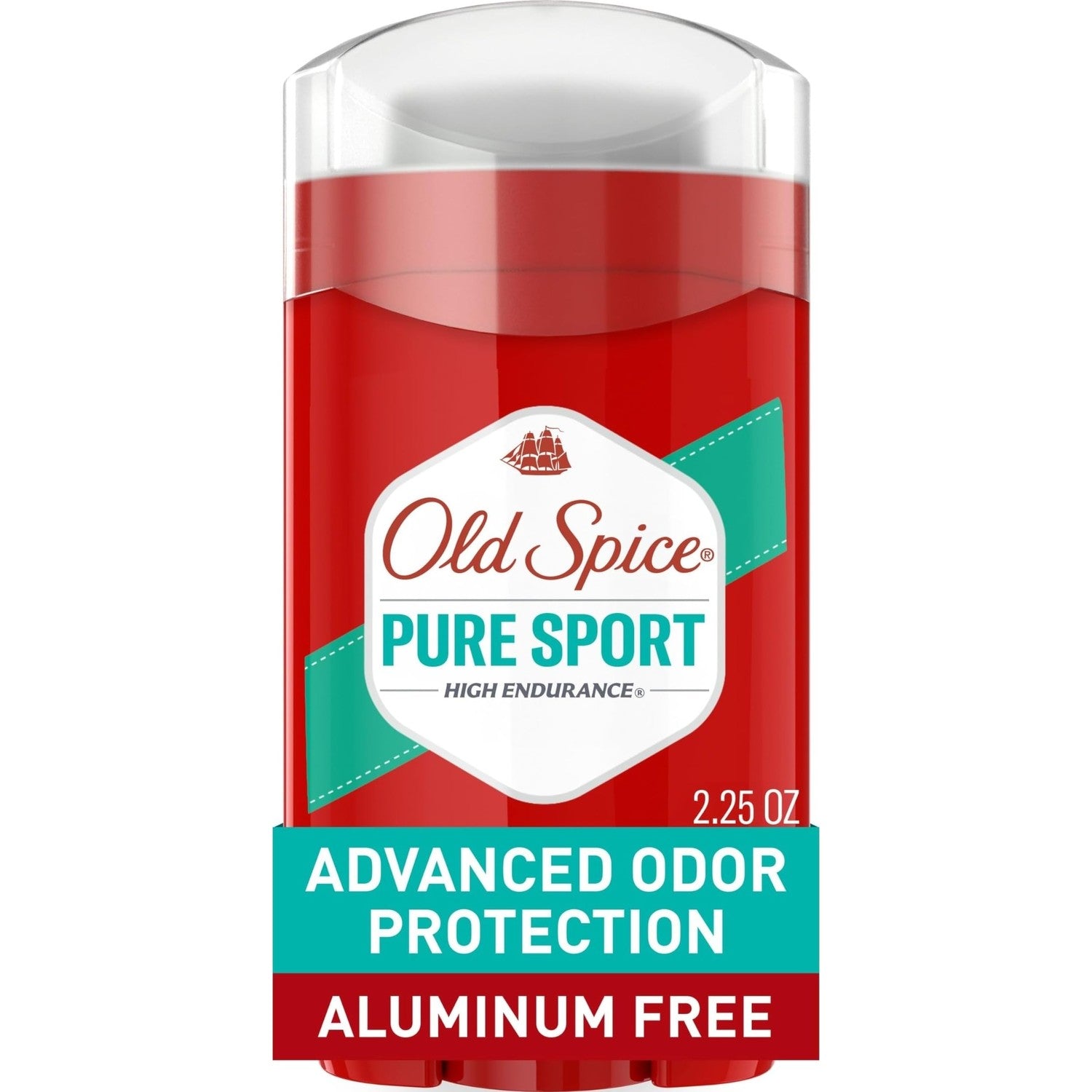 Old Spice Aluminum Free Deodorant for Men, High Endurance, 24/7 Lasting Freshness & Long Lasting Scent, 24/7 Advanced Sweat & Odor Protection, Pure Sport Scent, 3.0 oz (Pack of 2)
