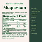 Nature's Bounty Magnesium 400mg Softgel, Whole Body Support, 75 Count
