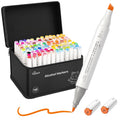 Professional Alcohol Markers, 108 Colors Fine & Chisel Sketch Pens
