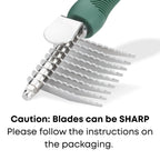 Dematting Comb for Dogs - Serrated Mat Remover for Curly Coats