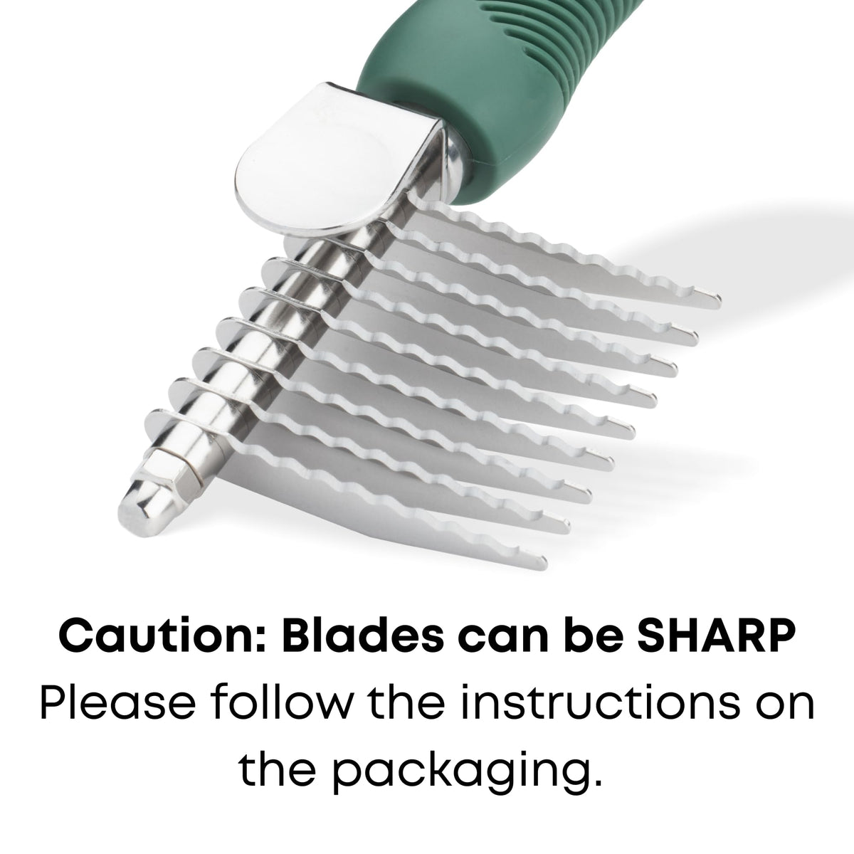 Dematting Comb for Dogs - Serrated Mat Remover for Curly Coats