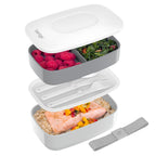 Buy now Bentgo Classic - Adult Bento Box, Stackable 3-Compartment Lunch Box with Removable Utensil Set and Sealing Strap, BPA-Free, Food Container Ideal for Meal Prep, Work, and On the Go (Blush Marble) at indiglob india