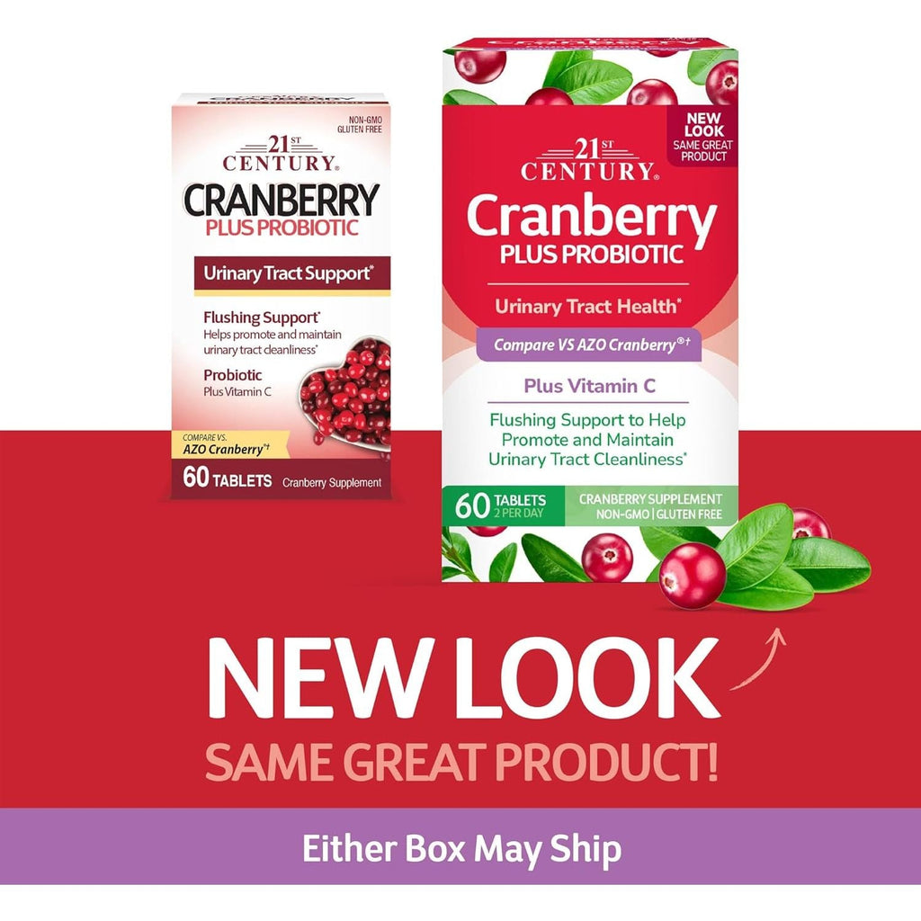 Buy now 21st Century Cranberry Plus Probiotic Tablets, 60 Count at indiglob india