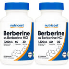 Nutricost Berberine HCl (1,200mg) 60 Capsules, 30 Servings | Gluten Free & GMO-Free