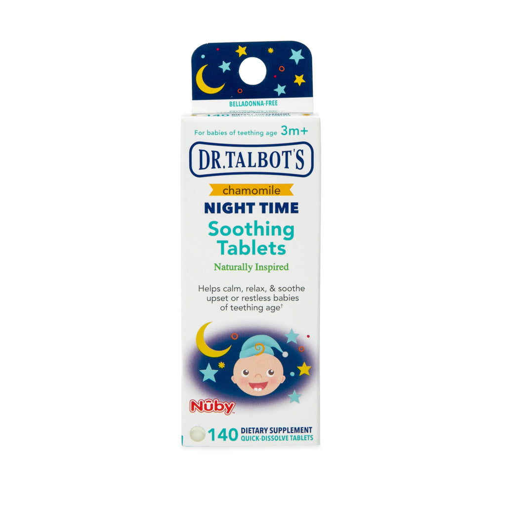 Dr. Talbot's Night Time Chamomile Soothing Tablets - 140 Count | Naturally Inspired - Quick Dissolve