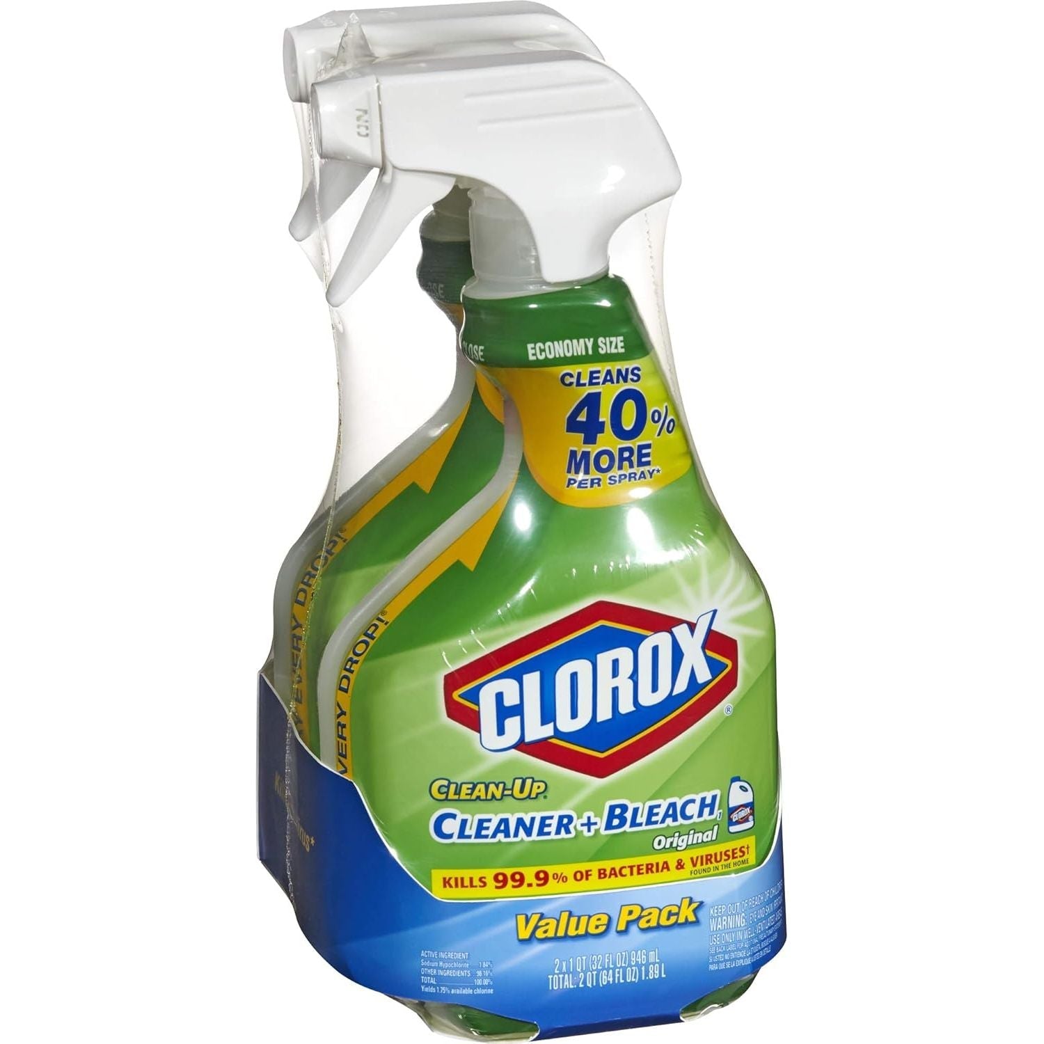 Buy now Clorox Clean-Up All Purpose Cleaner with Bleach - Original, 32 Ounce Spray Bottle (Pack of 3) 96 Fl Oz (Pack of 1) Fresh at indiglob india