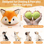 Interactive Fox Puppy Toy for Boredom Relief - Automatic Self-Moving, Bouncing & Vibrating with Sound for Entertainment & Play | Rechargeable & Chew-Resistant for All Breed Sizes