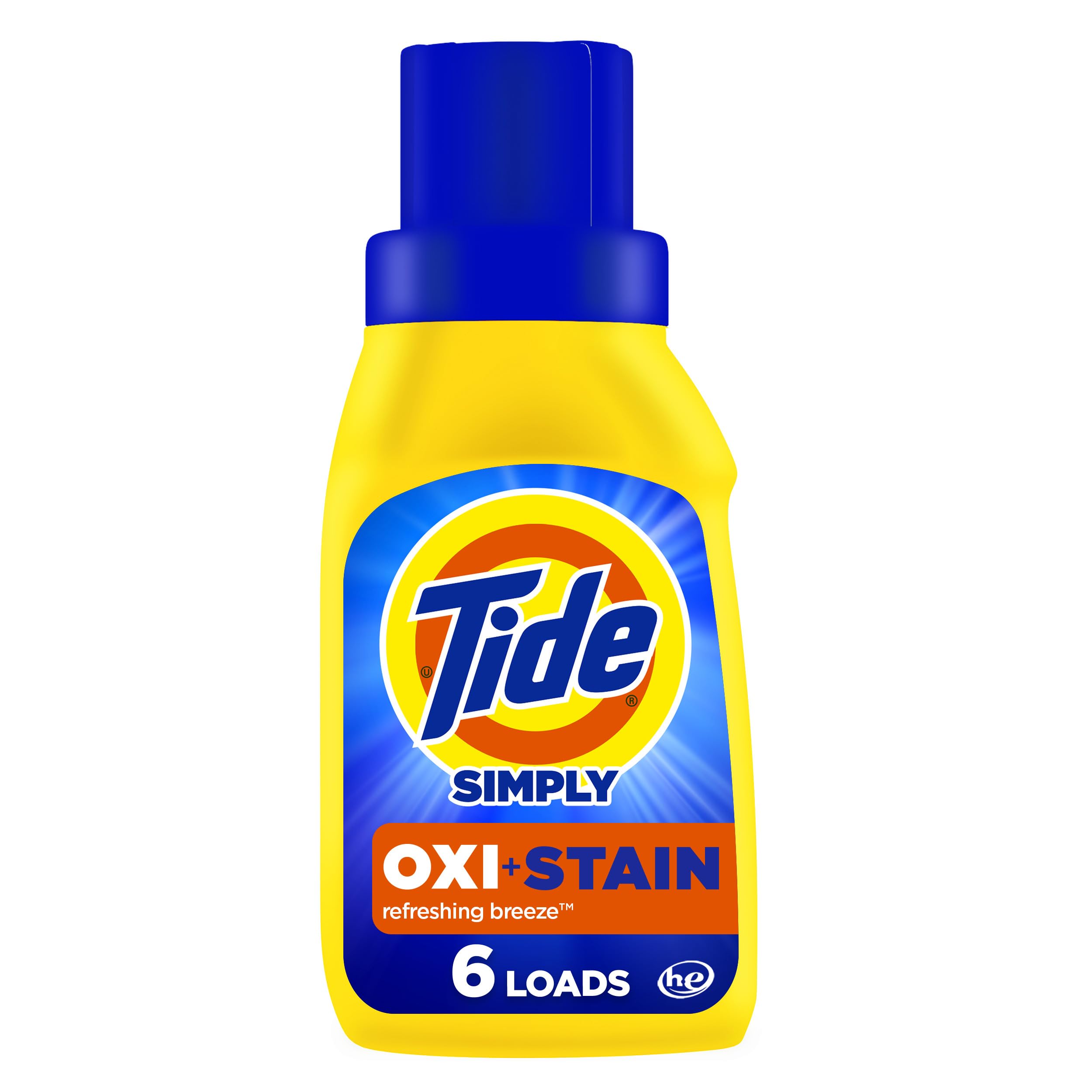 Buy now Tide Simply Oxi Boost + Ultra Stain Release Laundry Detergent, 10 fl oz, 6 Loads, Tough on Stains, Whitens, Brightens, Refreshing Breeze Scent at indiglob india