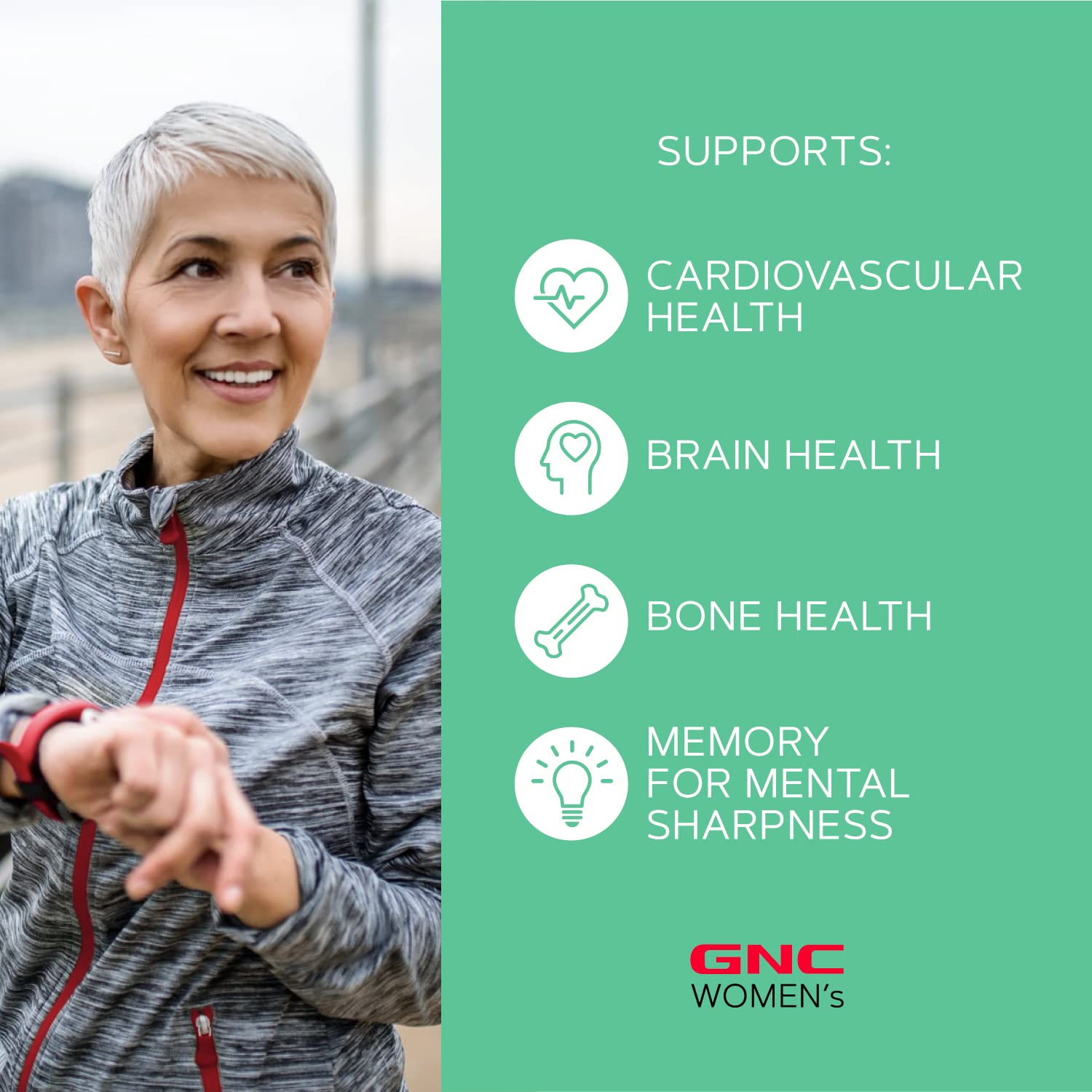 Buy now GNC Women's Ultra Mega 50 Plus Vitapak Program, 30 Packs, for Overall Womenâ€™s Health for Those Over 50 at indiglob india