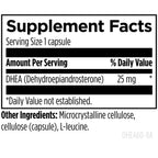 Designs for Health DHEA 25mg - DHEA Supplement for Men + Women - Supplement to Help Support Healthy Aging, Muscle Integrity, Energy + Hormonal Synthesis - Non-GMO (60 Capsules)