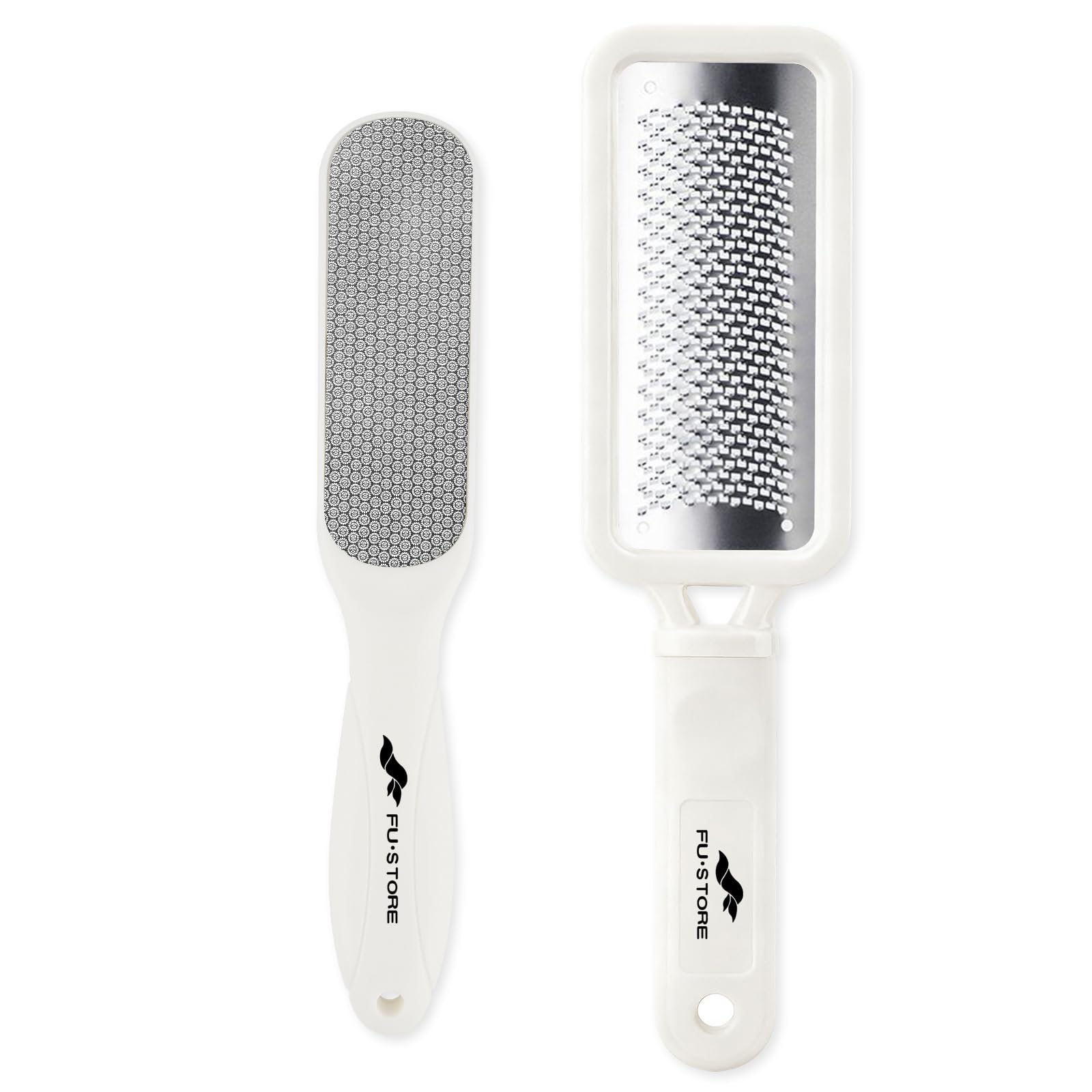 2 Pack Foot Files Callus Remover Foot Rasp Dual Sided Foot File | Stainless Steel Surface Pedicure Tools Professional Scrubber Premium for Feet Care Remove Hard Skin