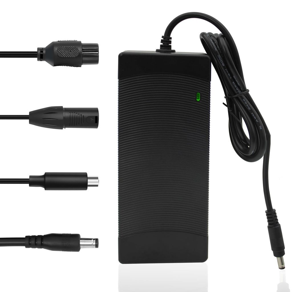 48V Electric Bike Charger 54.6V 2A Fast Charger, 13S Lithium Battery Charger with 5 Plugs, for Ebike, Electric Bicycle, Scooter, One Wheel, Rad Power Bike