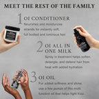 Davines OI All In One Milk, Hair Leave-in Conditioner Multi-Function Spray Treatment - Detangles, Controls Frizz & Heat Protectant - Weightless Antioxidant Roucou Oil Formula